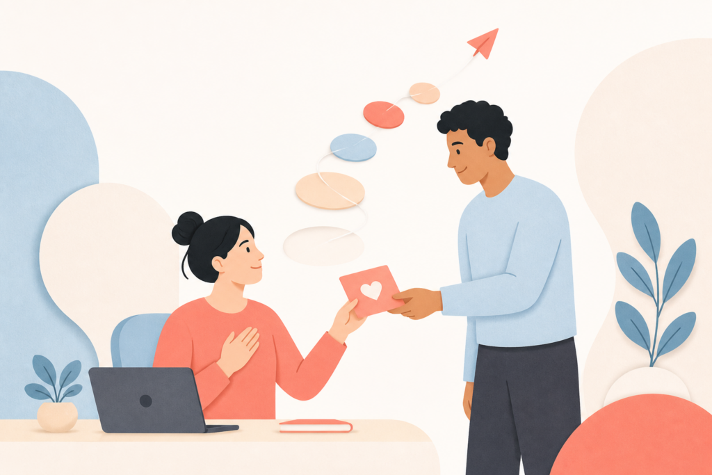 Recognition helps employees see progress, purpose, and impact